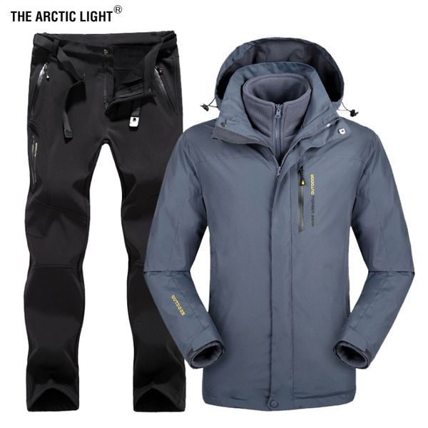 the arctic light winter men outdoor ski jacket suits hiking camping sports fleece windbreaker jacket thermal fleece pants sets
the arctic light winter men outdoor ski jacket suits hiking camping sports fleece windbreaker jacket thermal fleece pants sets