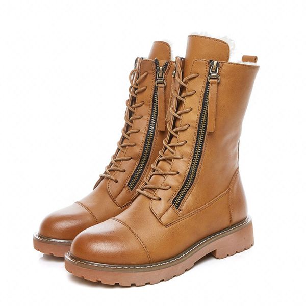 snow boots women 2019 winter plush mid boots women warm non-slip lace-up punk motorcycle female outdoor, Black
snow boots women 2019 winter plush mid boots women warm non-slip lace-up punk motorcycle female outdoor, Black