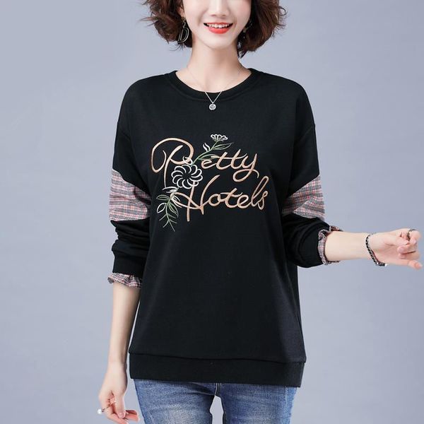 plus size m-4xl women's sweatshirts loose 2020 spring and autumn new women's pullovers mid-length wild jacket female top, Black
plus size m-4xl women's sweatshirts loose 2020 spring and autumn new women's pullovers mid-length wild jacket female top, Black