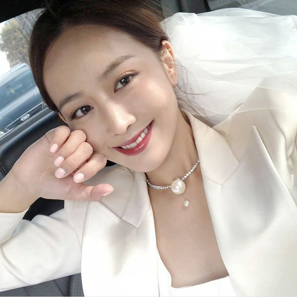 2019 women's necklace choker pearl crystal link chain pendant initial necklace stainless steel fashion jewelry chokers, Silver
2019 women's necklace choker pearl crystal link chain pendant initial necklace stainless steel fashion jewelry chokers, Silver