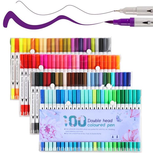 48/80/100 colors fine liner drawing painting watercolor art marker pen dual tip brush pen for school markers art supplies
48/80/100 colors fine liner drawing painting watercolor art marker pen dual tip brush pen for school markers art supplies