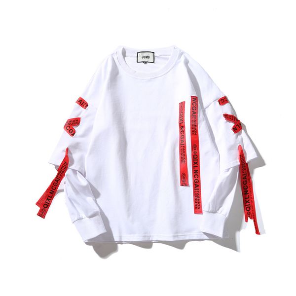 fashion pullover couple sweater men and women hip hop streamers fake two loose korean trend long-sleeved t-shirts asian size, Black
fashion pullover couple sweater men and women hip hop streamers fake two loose korean trend long-sleeved t-shirts asian size, Black