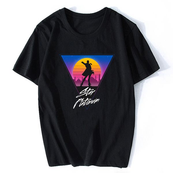retro jotaro jojos bizarre adventure men's t-shirts fashion cool design men/women casual t-shirt streetwear aesthetic clothes, White;black
retro jotaro jojos bizarre adventure men's t-shirts fashion cool design men/women casual t-shirt streetwear aesthetic clothes, White;black