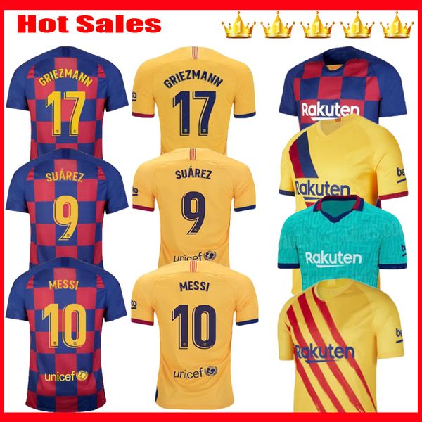 2019 2020 griezmann 17 barcelona messi soccer jerseys suarez malcom maillot de foot kids kits jerseys pique vidal dembele football shirts, Black;yellow
2019 2020 griezmann 17 barcelona messi soccer jerseys suarez malcom maillot de foot kids kits jerseys pique vidal dembele football shirts, Black;yellow
