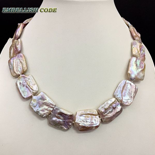 new kind pearl necklace big size keshi irregular rectangle square peach pearls natural freshwater cultured pearl special jewelry, Silver
new kind pearl necklace big size keshi irregular rectangle square peach pearls natural freshwater cultured pearl special jewelry, Silver