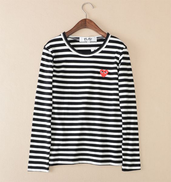 Cdg play men fa hion hirt comme de garcon tripe embroidered red heart cotton tee men women ca ual long leeve t hirt 03, White;black
Cdg play men fa hion hirt comme de garcon tripe embroidered red heart cotton tee men women ca ual long leeve t hirt 03, White;black