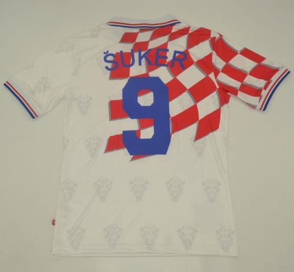 1998 croatia retro jerseys vintage classic suker soccer jersey home white away football shirt prosinecki maillot de foot, Black;yellow
1998 croatia retro jerseys vintage classic suker soccer jersey home white away football shirt prosinecki maillot de foot, Black;yellow