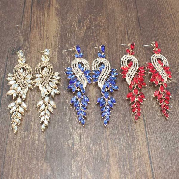luxury trendy elegant wedding party big rhinestone crystal red blue champagne earrings teardrop dangle earrings for women, Silver
luxury trendy elegant wedding party big rhinestone crystal red blue champagne earrings teardrop dangle earrings for women, Silver