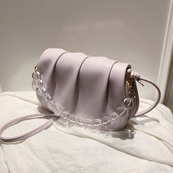 elegant female transparent beaded tote bag 2020 new high-quality leather women's designer handbag pleated shoulder messenger bag
elegant female transparent beaded tote bag 2020 new high-quality leather women's designer handbag pleated shoulder messenger bag