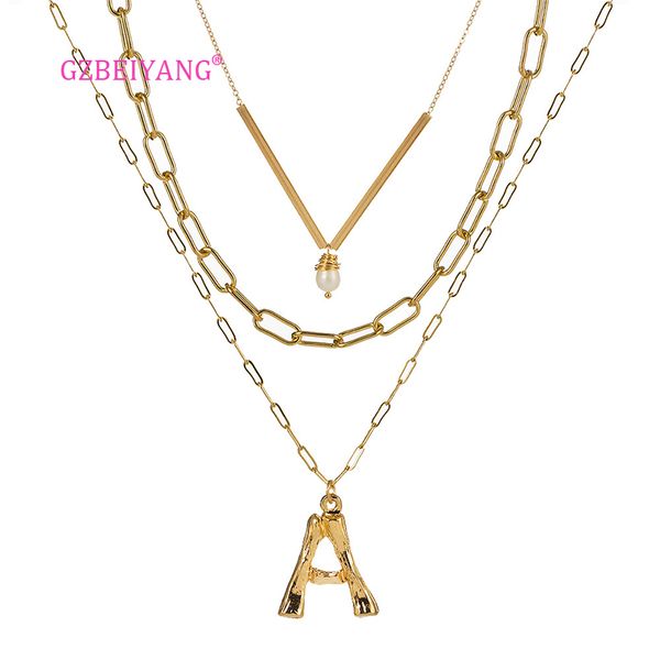gzbeiyang 2019 26 letter multi-layer alloy necklace for women fashion creative art name letter pendant necklace girl gift, Silver
gzbeiyang 2019 26 letter multi-layer alloy necklace for women fashion creative art name letter pendant necklace girl gift, Silver