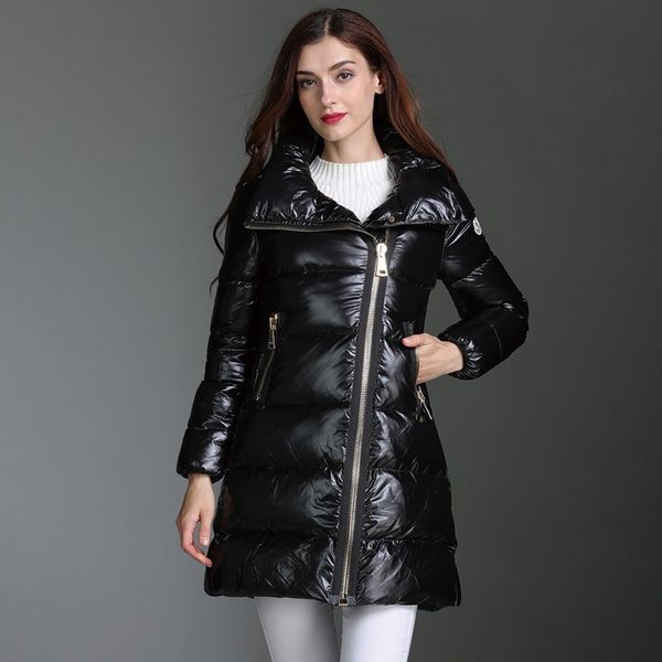 windproof high collar parka 90% down jacket fashion warm winter jacket women thickening diagonal zipper feather coat femlae l272, Black
windproof high collar parka 90% down jacket fashion warm winter jacket women thickening diagonal zipper feather coat femlae l272, Black