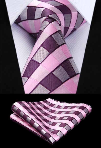 new plaid check pink color mens tie woven silk necktie handkerchief set tc929k8s party wedding classic fashion pocket square tie, Blue;purple
new plaid check pink color mens tie woven silk necktie handkerchief set tc929k8s party wedding classic fashion pocket square tie, Blue;purple