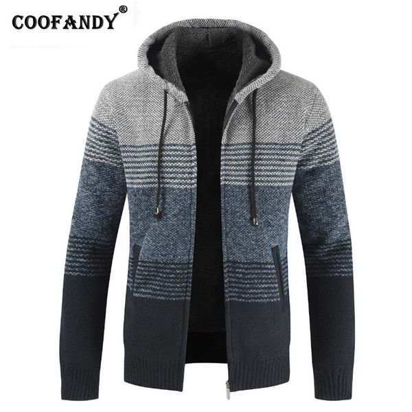 men casual long sleeve hooded zipper thicken winter, autumn cardigan loose contrast color sweater jacket, White;black
men casual long sleeve hooded zipper thicken winter, autumn cardigan loose contrast color sweater jacket, White;black