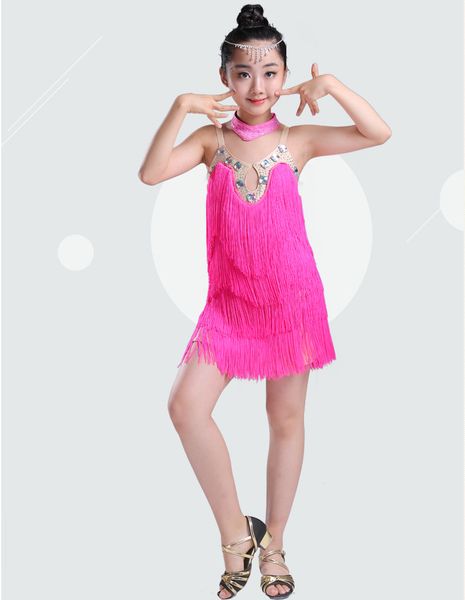 2019 fashion latin dance dress for girls samba children dresses cha cha for girls competition ballroom costumes 5 colors, Black;red
2019 fashion latin dance dress for girls samba children dresses cha cha for girls competition ballroom costumes 5 colors, Black;red