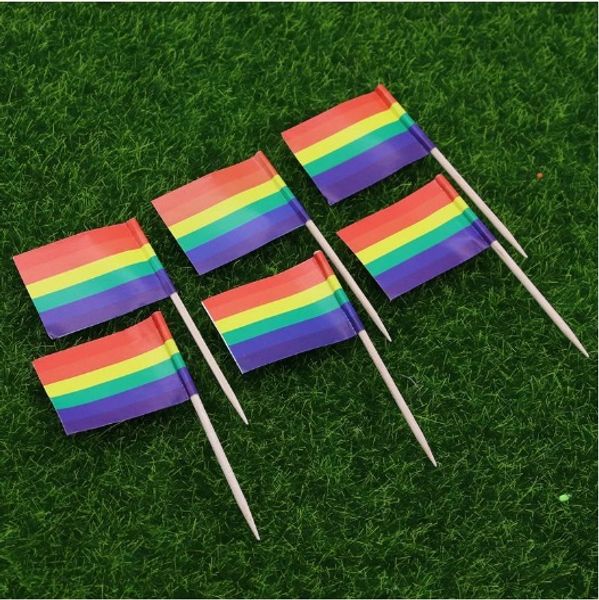 free shipping 100 Packs Small Rainbow Toothpick Flag Lesbian Gay Pride LGBT Flag Banner Colorful Rainbow Flag cooktail sticks picks
free shipping 100 Packs Small Rainbow Toothpick Flag Lesbian Gay Pride LGBT Flag Banner Colorful Rainbow Flag cooktail sticks picks