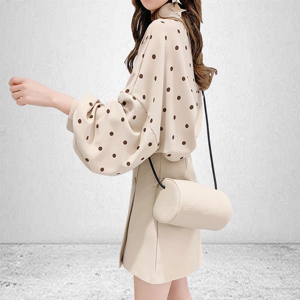 sense of design non-mainstream polka dot shirt women's dress 2019 spring clothing korean-style scheming ins western style s, White
sense of design non-mainstream polka dot shirt women's dress 2019 spring clothing korean-style scheming ins western style s, White