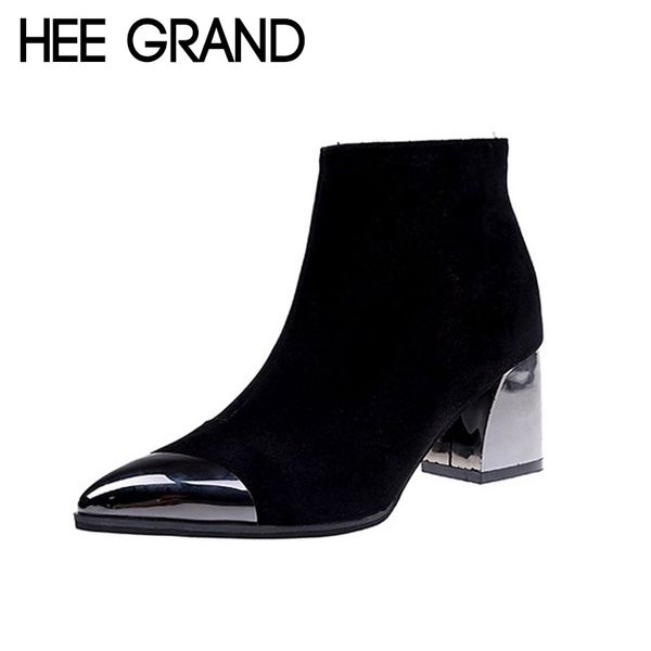 hee grand new women fashion boots autumn shoes with lace-up flock leather medium high heel ankle boots mujer shoes xwx6875, Black
hee grand new women fashion boots autumn shoes with lace-up flock leather medium high heel ankle boots mujer shoes xwx6875, Black