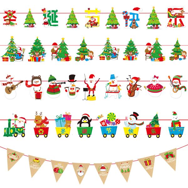 new style christmas showcase l scene decoration flags christmas paper hanging flag
new style christmas showcase l scene decoration flags christmas paper hanging flag