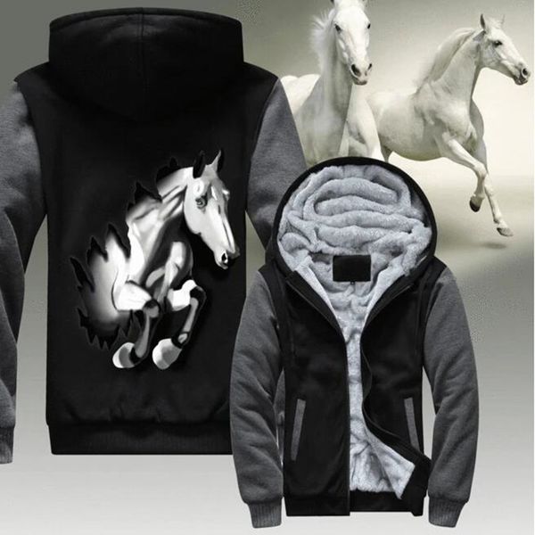 mens winter 3d horse print hoodies man casual sweatshirts hooded zipper jackets fleece sportswear thicken coat customize, Black
mens winter 3d horse print hoodies man casual sweatshirts hooded zipper jackets fleece sportswear thicken coat customize, Black