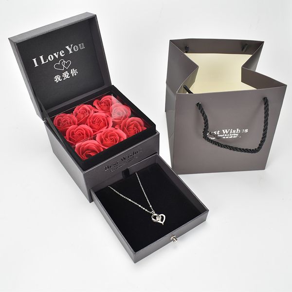 soap foam flower rose jewelry box with 100 languages i love you necklace strange gift for love girlfriend
soap foam flower rose jewelry box with 100 languages i love you necklace strange gift for love girlfriend