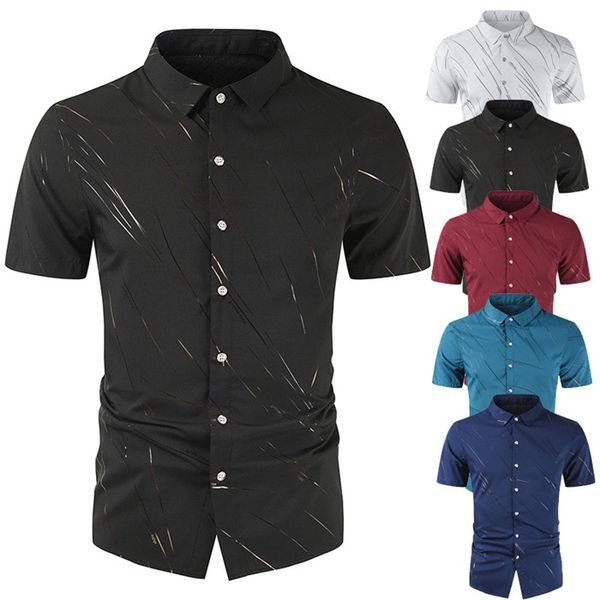mens 3d letter print casual shirts summer designer striped lapel neck short sleeve shirt males fashion, White;black
mens 3d letter print casual shirts summer designer striped lapel neck short sleeve shirt males fashion, White;black