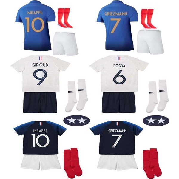 special edition 100th kids 2 stars griezmann mbappe soccer jerseys world cup 2019 pogba giroud zidane henry football kits soccer uniform, Black;yellow
special edition 100th kids 2 stars griezmann mbappe soccer jerseys world cup 2019 pogba giroud zidane henry football kits soccer uniform, Black;yellow
