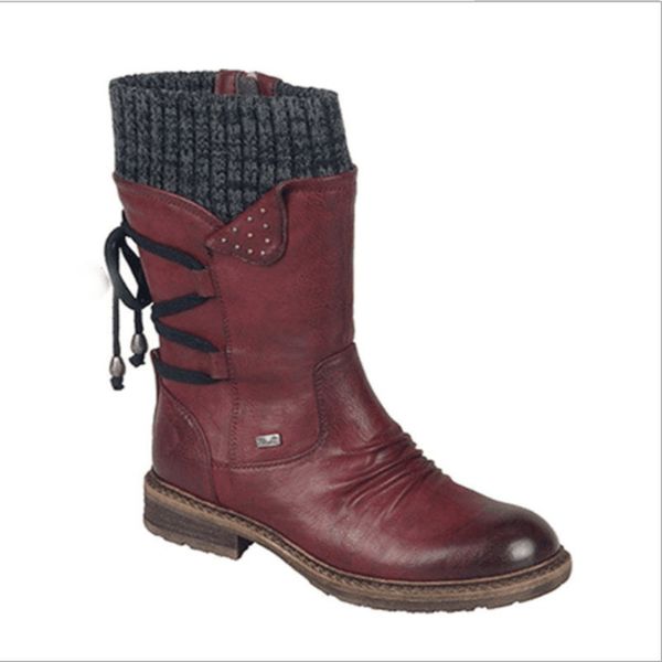 2019 new women's flat heel boots pu shoes woman round head solid color lace up fashion women's winter boots size 35-43, Black
2019 new women's flat heel boots pu shoes woman round head solid color lace up fashion women's winter boots size 35-43, Black