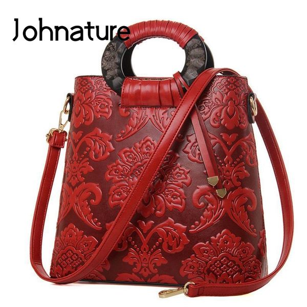 johnature handmade embossed leather women bag 2020 new handbag large capacity casual tote national lady shoulder bags
johnature handmade embossed leather women bag 2020 new handbag large capacity casual tote national lady shoulder bags