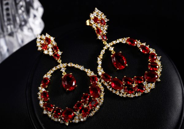 fashion-very nice workmanship jewelry supplier gold plate with 4 colors cubic zirconia, big round dangle pendant attractive earrings, Silver
fashion-very nice workmanship jewelry supplier gold plate with 4 colors cubic zirconia, big round dangle pendant attractive earrings, Silver