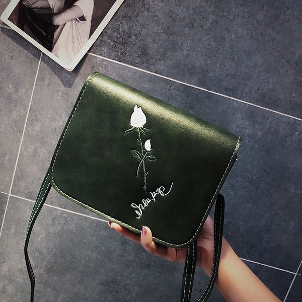 women's solid color soft face rose embroidered shoulder slung magnetic button small square bag 2020 spring new ladies phone bag
women's solid color soft face rose embroidered shoulder slung magnetic button small square bag 2020 spring new ladies phone bag