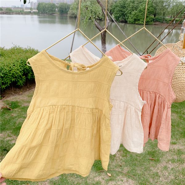 2020 new style girls shirt sleeveless summer cotton fashion baby girls blouse 2-7t, White;black
2020 new style girls shirt sleeveless summer cotton fashion baby girls blouse 2-7t, White;black