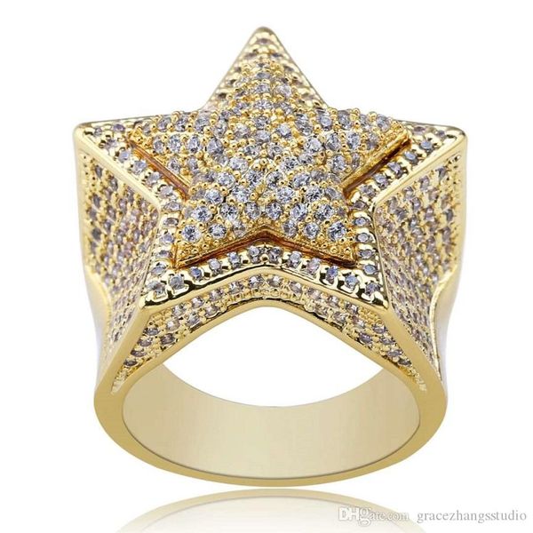 hip hop star diamonds rings for men luxury crystal gold silver ring 18k gold plated copper zircons ring jewelry gifts for bf ing, Golden;silver
hip hop star diamonds rings for men luxury crystal gold silver ring 18k gold plated copper zircons ring jewelry gifts for bf ing, Golden;silver