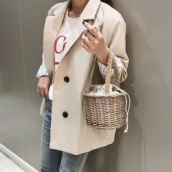 summer bucket mini bags popular drawstring strap shoulder bags casual handmade woven rattan
summer bucket mini bags popular drawstring strap shoulder bags casual handmade woven rattan