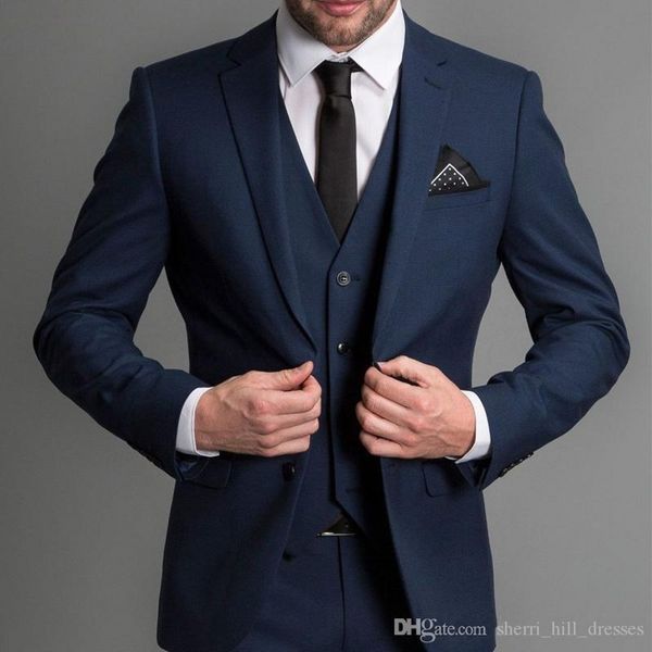 navy wedding tuxedos groom wear three piece notched lapel two button men suits custom made business suit (jacket + pants + vest) dh6220, Black;gray
navy wedding tuxedos groom wear three piece notched lapel two button men suits custom made business suit (jacket + pants + vest) dh6220, Black;gray