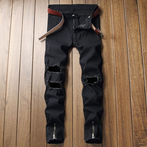 fashion pantalones jean para hombre 2019 new jean men shredded stretch men's jeans trousers zipper pants black jeans men classic, Blue
fashion pantalones jean para hombre 2019 new jean men shredded stretch men's jeans trousers zipper pants black jeans men classic, Blue