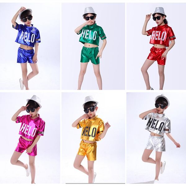 6 colors boys girls street dance hip hop costume for kids red green children jazz dance modern performances clothing +pants, Black;red
6 colors boys girls street dance hip hop costume for kids red green children jazz dance modern performances clothing +pants, Black;red