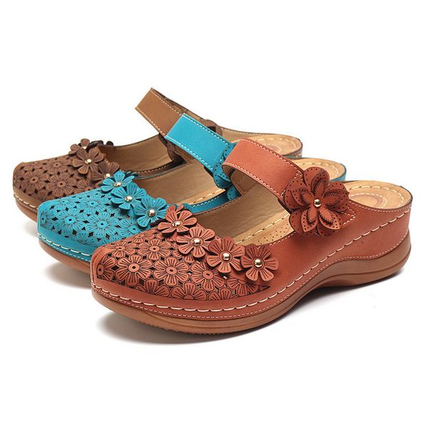 women's sandals summer handmade ladies shoes leather floral sandals women flats shoes woman, Black
women's sandals summer handmade ladies shoes leather floral sandals women flats shoes woman, Black