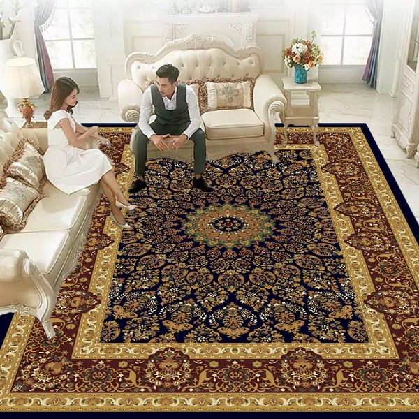 2020-european style super soft printed carpet anti-slip non-fade lower price rug for living room door mat