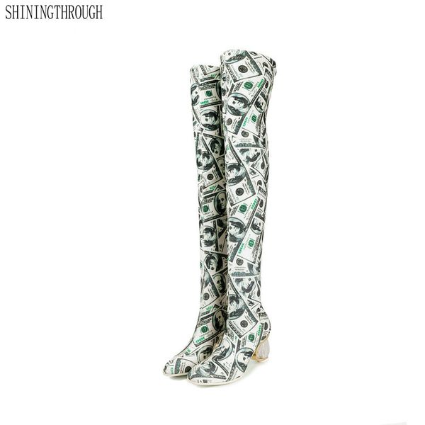 2019 spring autumn new round toe strange style women over the knee boots fashion print flock party casual shoes woman, Black
2019 spring autumn new round toe strange style women over the knee boots fashion print flock party casual shoes woman, Black