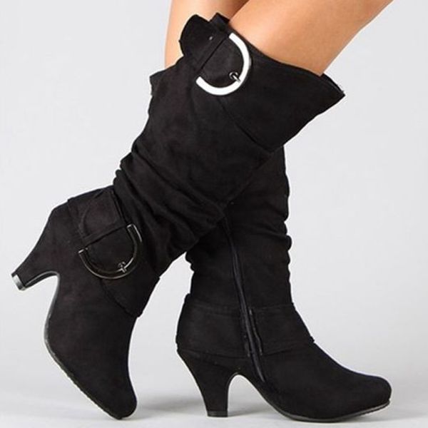 lasperal winter shoes woman 2019 thigh high boots fashion suede leather high heels zip buckle design female boots big size shoes, Black
lasperal winter shoes woman 2019 thigh high boots fashion suede leather high heels zip buckle design female boots big size shoes, Black