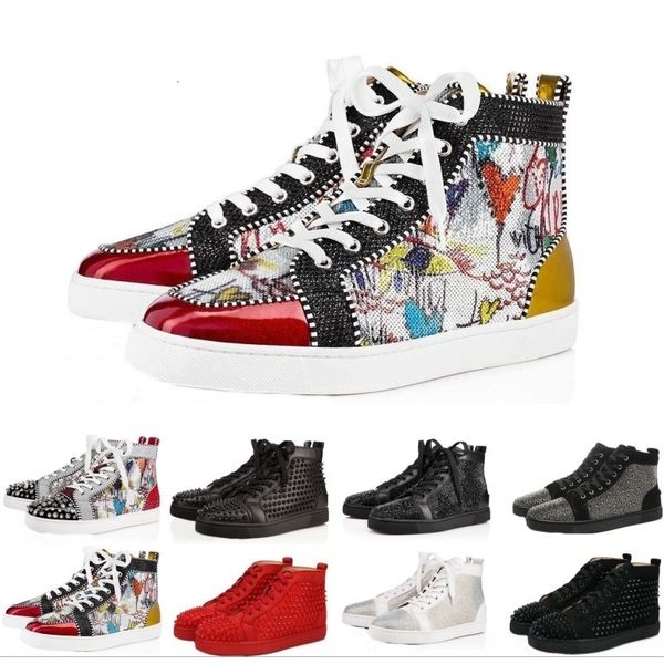 new men women party designer sneakers leather multi spikes high studded spikes chaussures flats red bottom luxury shoes
new men women party designer sneakers leather multi spikes high studded spikes chaussures flats red bottom luxury shoes