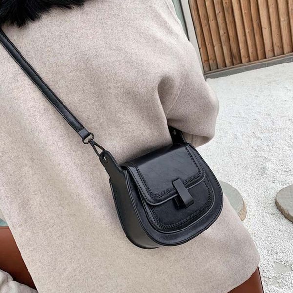 ladies leather saddle bag handbag pure color retro wild texture crossbody bag shoulder
ladies leather saddle bag handbag pure color retro wild texture crossbody bag shoulder
