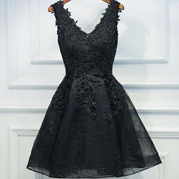 evening dress 2018 black short design the banquet dress one-piece v-neck plus size women short evening dresses, White;black
evening dress 2018 black short design the banquet dress one-piece v-neck plus size women short evening dresses, White;black