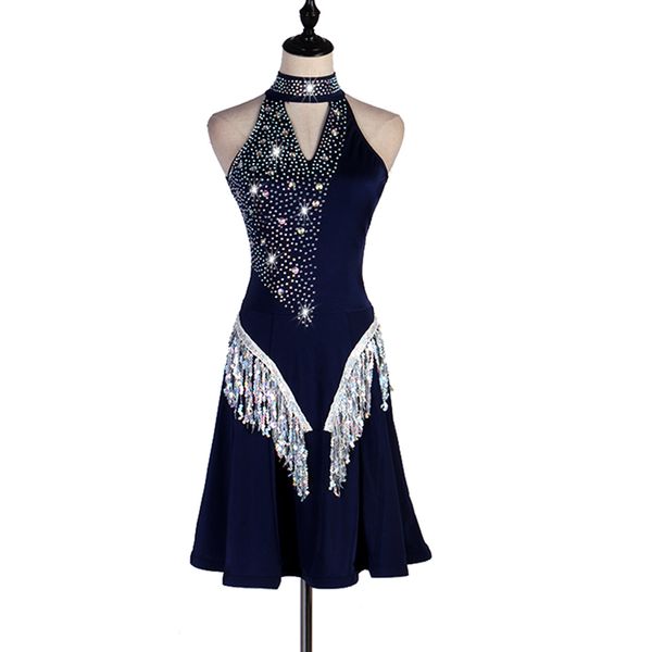 standard salsa dress women sequins latin dance dresses fringe dress female dance clothes girls competition rumba dancewear, Black;red
standard salsa dress women sequins latin dance dresses fringe dress female dance clothes girls competition rumba dancewear, Black;red