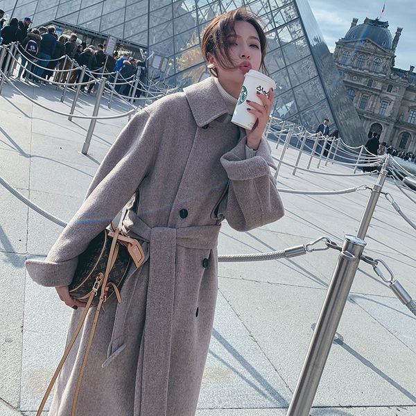 2020new woolen coat women plaid simple casual long womens outwear thickening all-match loose elegant fashionable korean zy116, Black
2020new woolen coat women plaid simple casual long womens outwear thickening all-match loose elegant fashionable korean zy116, Black