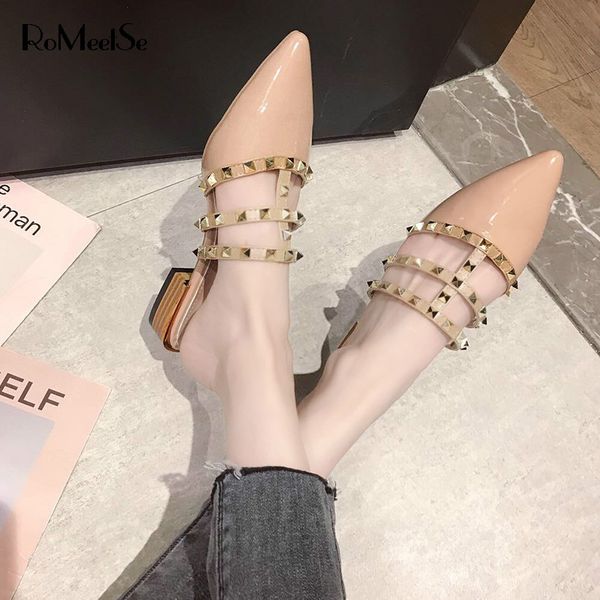 romeetse women flat slippers slip on mules brand designers 2020 fashion luxury rivet t-strap slides slip on loafers mules, Black
romeetse women flat slippers slip on mules brand designers 2020 fashion luxury rivet t-strap slides slip on loafers mules, Black