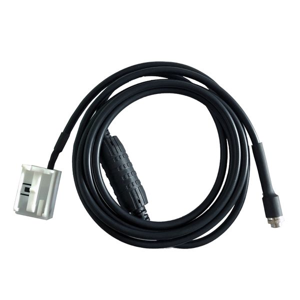

car aux audio cable line connector with resistor 1.5m 12 pin for e60 e61 e63 e64 e65 e66 e81 e82 e83 e87 e88 e90 e91 e92 e93 gps