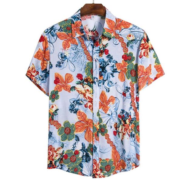 men's casual shirts summer cotton mens hawaiian dress shirt loose floral printed short sleeve flower men beach plus size holiday, White;black
men's casual shirts summer cotton mens hawaiian dress shirt loose floral printed short sleeve flower men beach plus size holiday, White;black