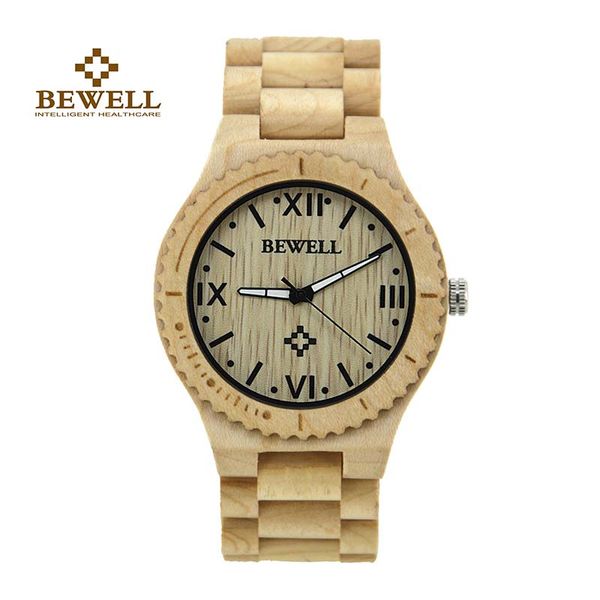 bewell men's wooden watch with roman numeral scale and luminous pointer dress style quartz wrist watches for boy and male 065a, Slivery;brown
bewell men's wooden watch with roman numeral scale and luminous pointer dress style quartz wrist watches for boy and male 065a, Slivery;brown