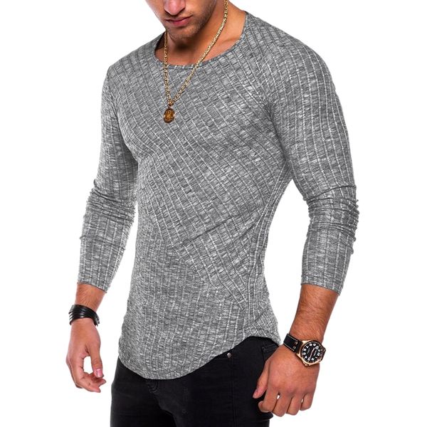 men fashion o-neck long sleeve striped splice elastic t shirt casual solid color slim fit bodycon sweater pullovers plus si, White;black
men fashion o-neck long sleeve striped splice elastic t shirt casual solid color slim fit bodycon sweater pullovers plus si, White;black